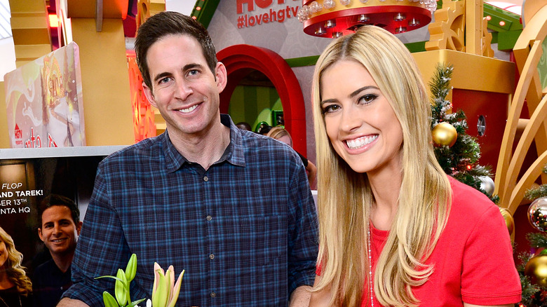 Tarek El Moussa and Christina Haack smiling