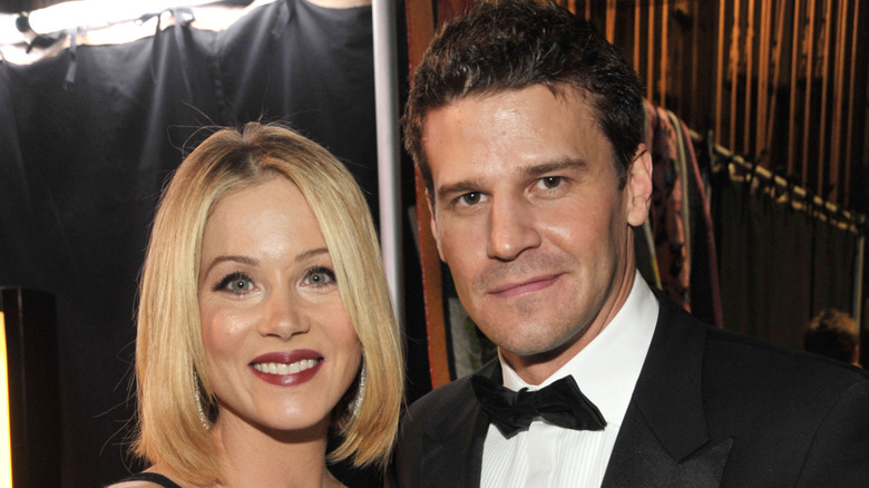 Christina Applegate and David Boreanaz at 35th Annual People's Choice Awards