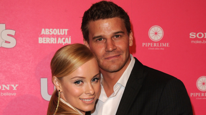 David Boreanaz and Jaime Bergman at the Us Weekly Hot Hollywood Style Issue celebration