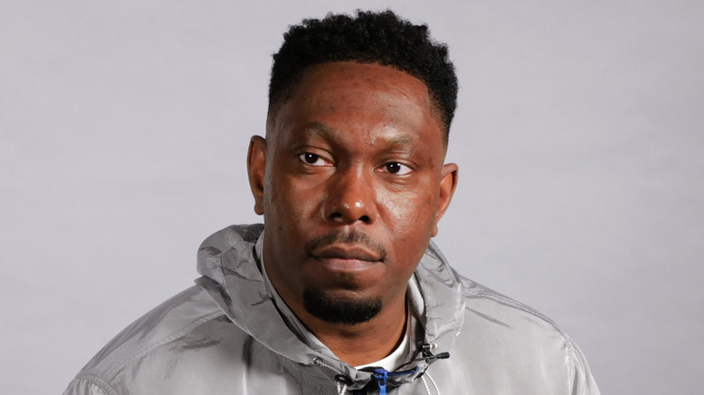 Rapper Dizzee Rascal posing for a photo