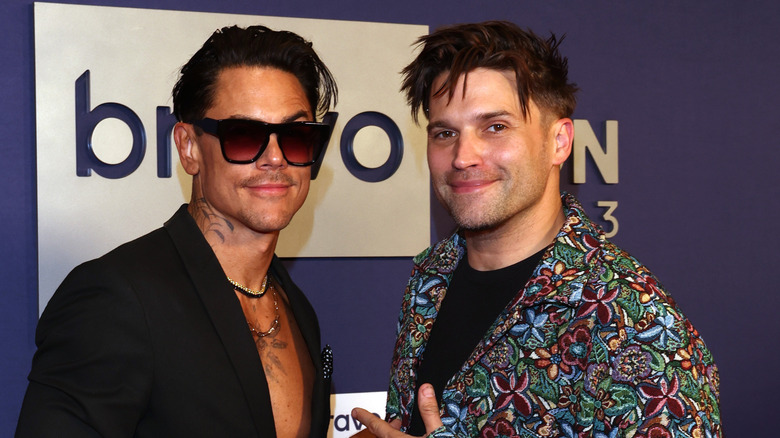Tom Sandoval and Tom Schwartz posing