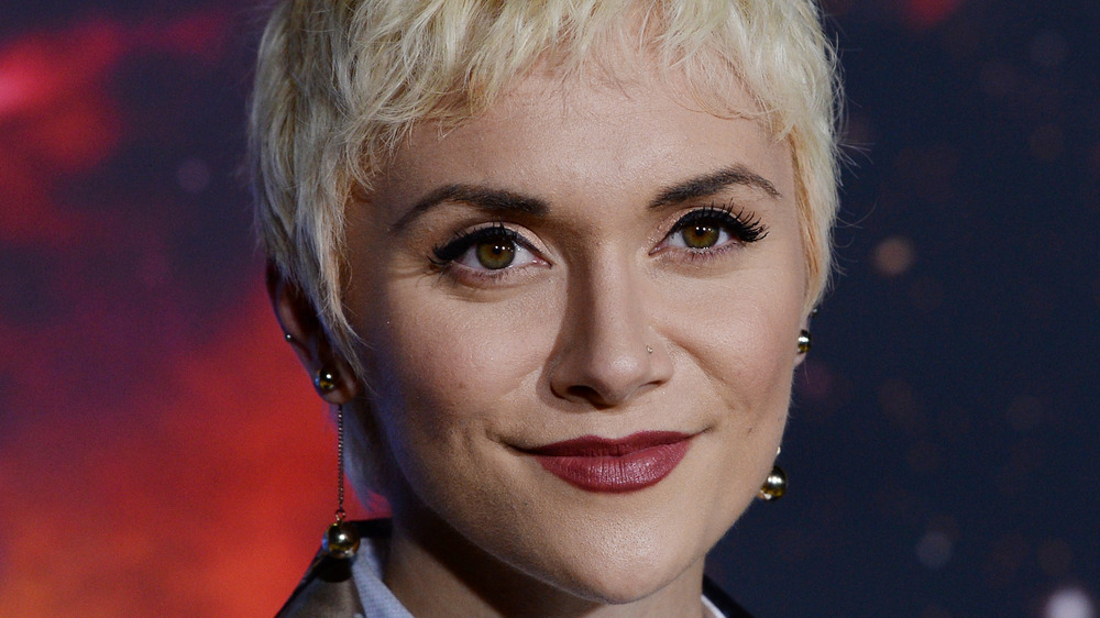 Alyson Stoner with short blonde hair