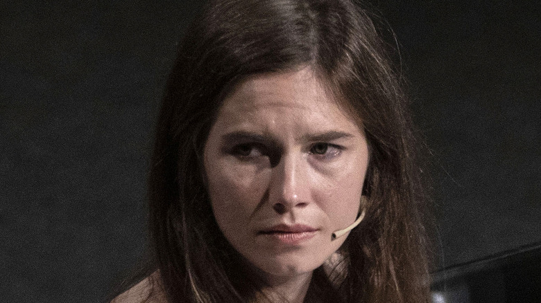 Amanda Knox, 2019 photo, looking upset