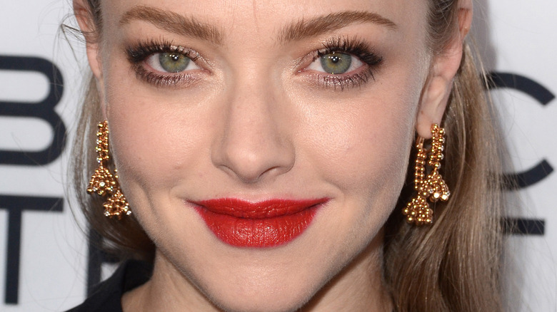 Amanda Seyfried with red lips