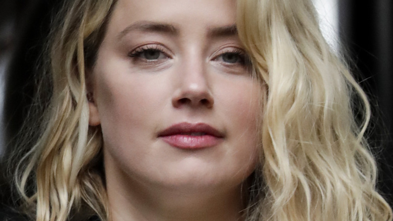 Amber Heard arrives at the Royal Courts of Justice