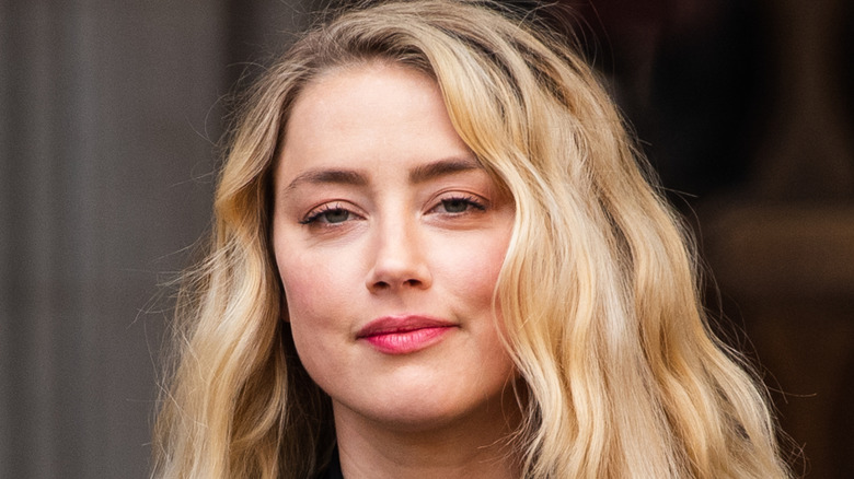 Amber Heard leaving the trial in London in 2020