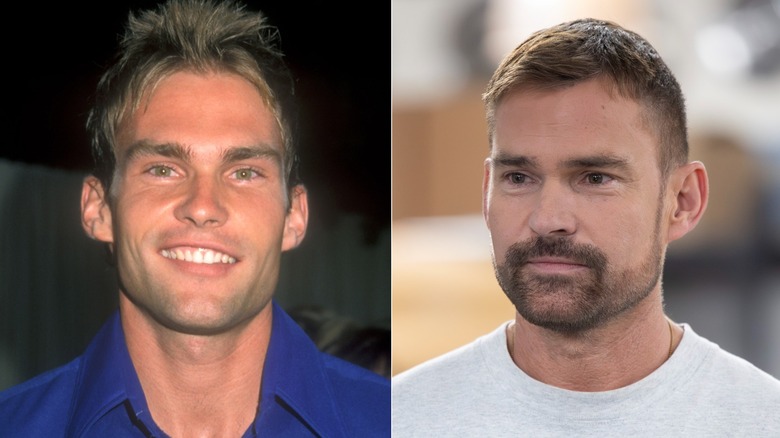 Split image of Seann William Scott in 1999 and in 2025