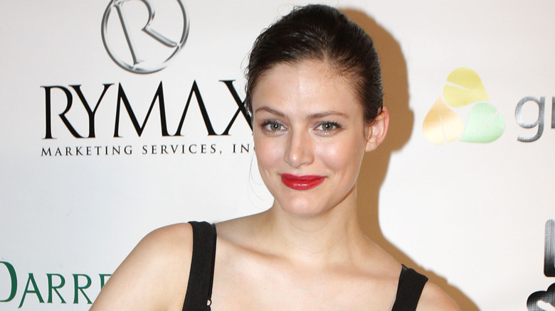 Sarah Hartshorne on the red carpet