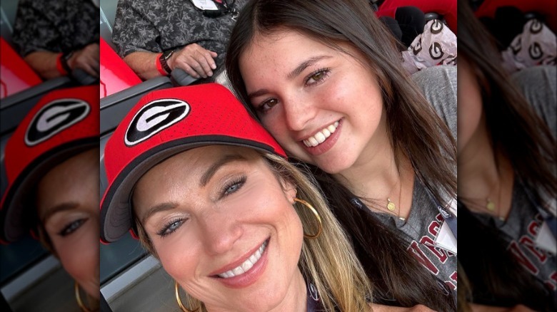 Amy Robach and Annalise posing for selfie