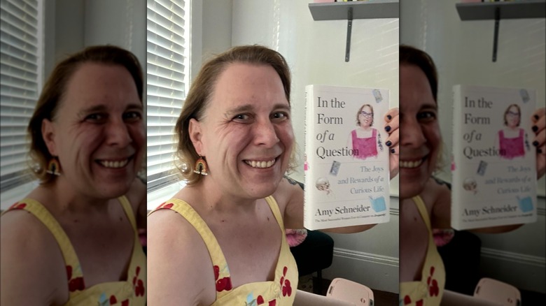 Amy Schneider with her memoir