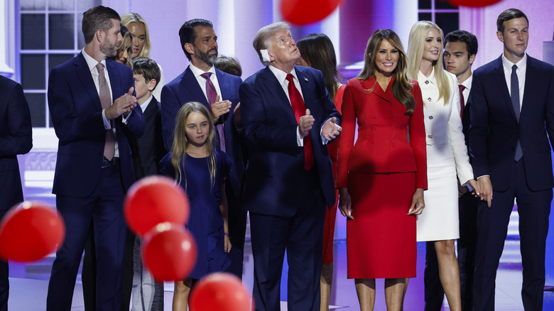 The Trump extended family on stage
