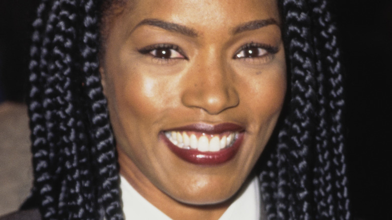 Angela Bassett with long hair