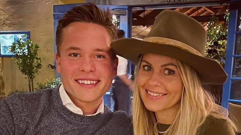 Candace Cameron Bure and son