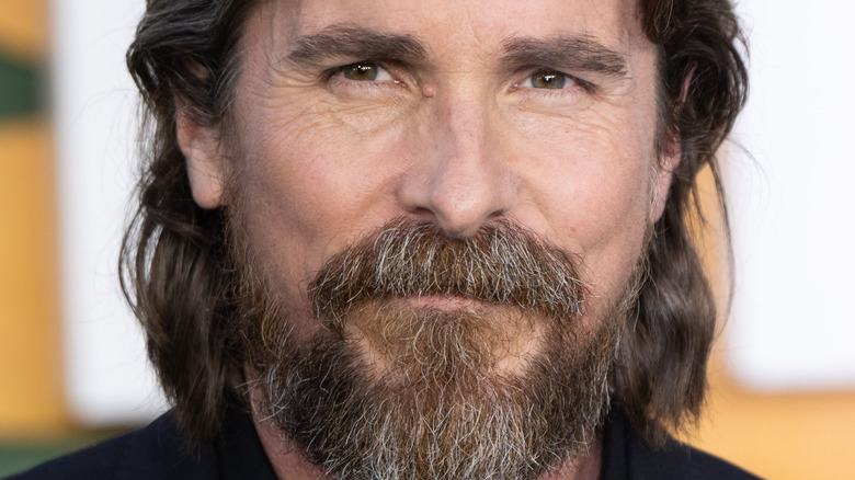 Christian Bale with a grizzly beard