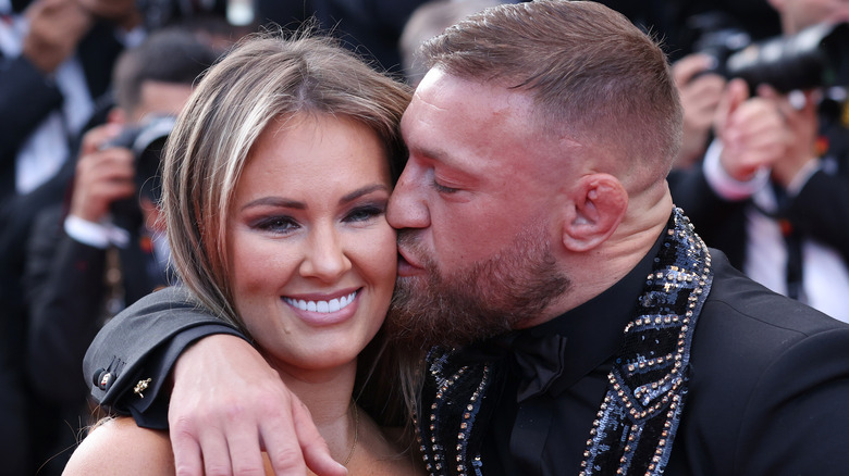 Conor McGregor kissing Dee Devlin