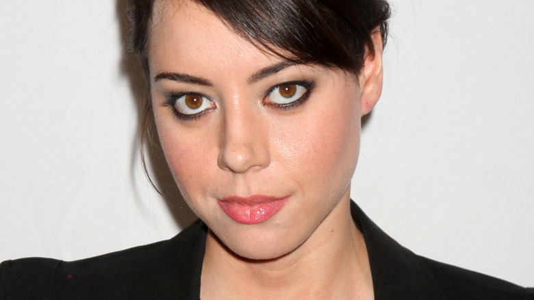 Aubrey Plaza poses