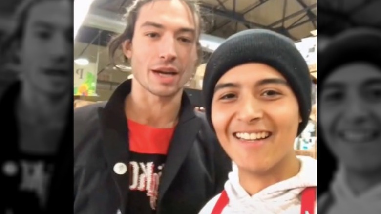 Ezra Miller and PeterKnight2800 TikTok video