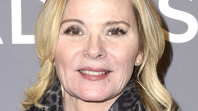 Kim Cattrall smiling