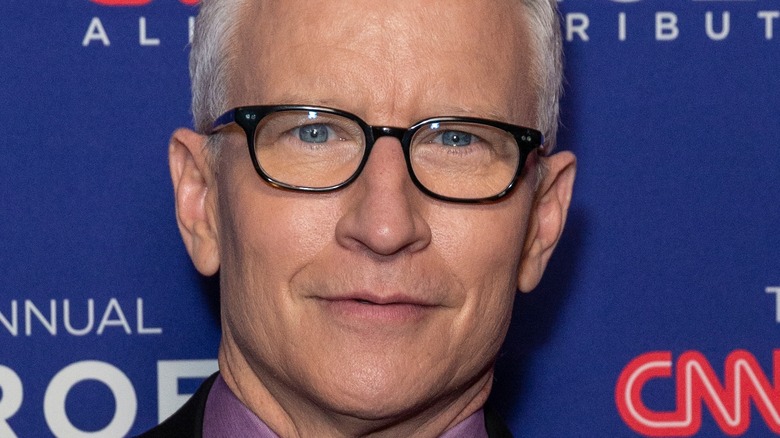 Anderson Cooper posing for photo