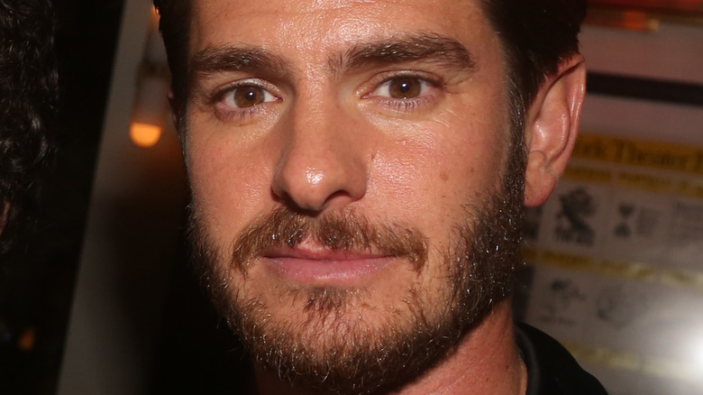 Andrew Garfield poses at the House of Suntory Hosts the 2022 Tony Awards