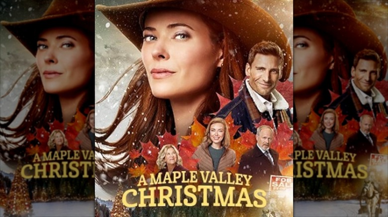 Peyton List and Andrew Walker in A Maple Valley Christmas