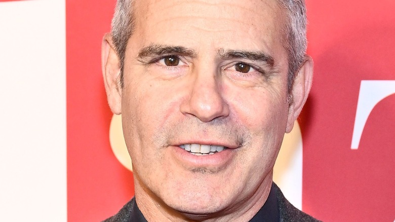 Andy Cohen red backdrop