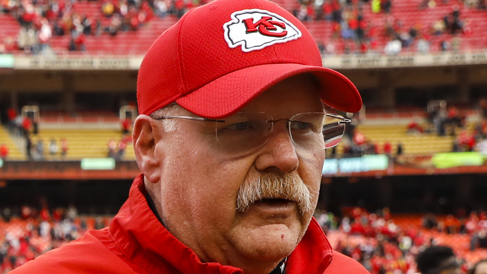 Andy Reid on the field 