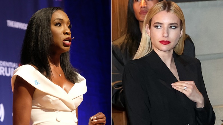 Angelica Ross and Emma Roberts