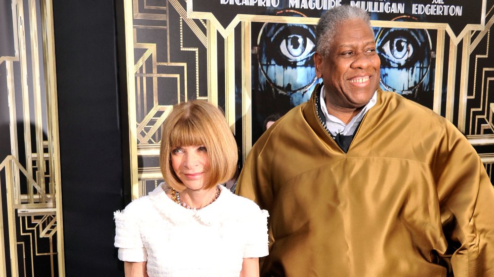 Andre Leon Talley and Anna Wintour 