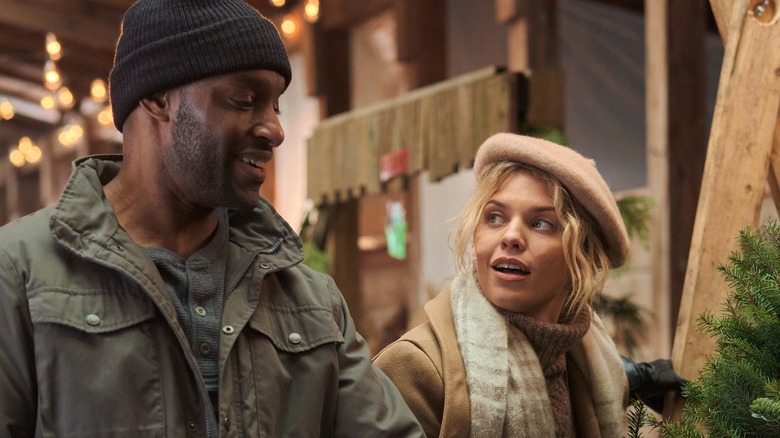 Colin Lawrence and AnnaLynne McCord in Dancing Through the Snow