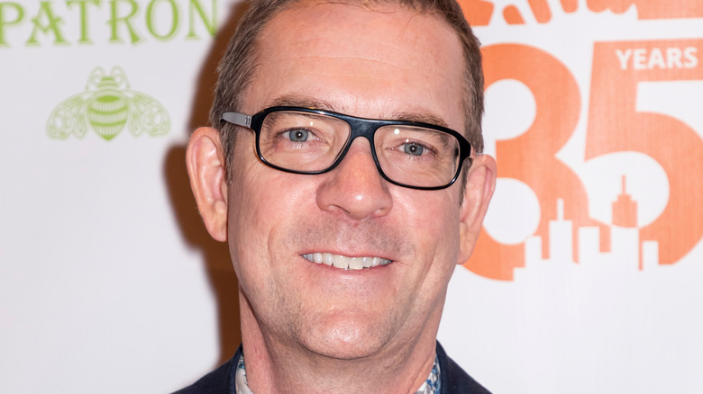 Ted Allen wearing glasses