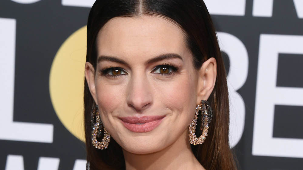 Anne Hathaway smiling