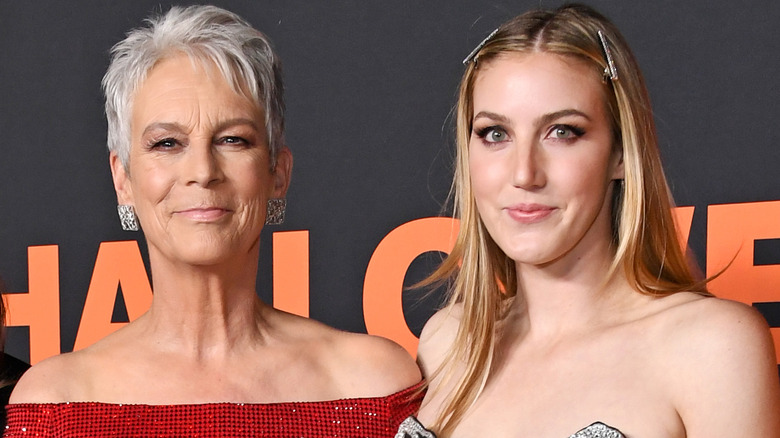 Jamie Lee Curtis and Annie Guest pose together