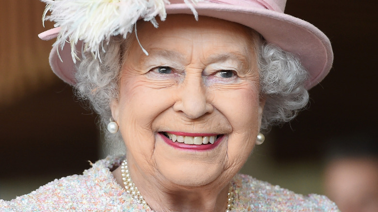 Queen Elizabeth posing