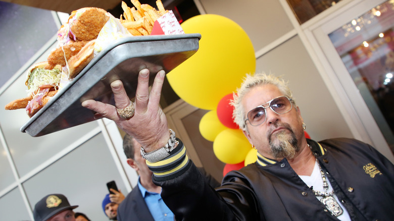 Guy Fieri in kitchen