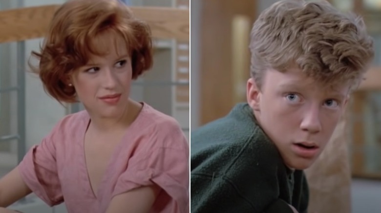 Molly Ringwald, Anthony Michael Hall in The Breakfast Club