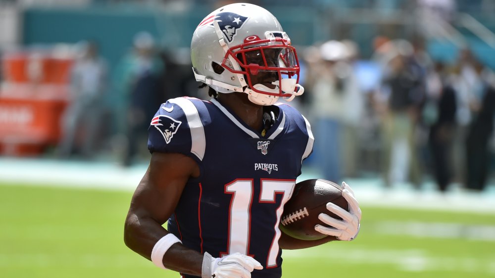 Antonio Brown in Patriots jersey