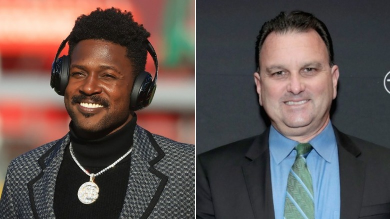 Antonio Brown, Drew Rosenhaus split image