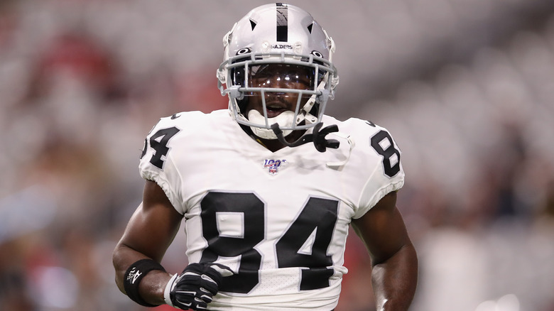 Antonio Brown in Raiders jersey
