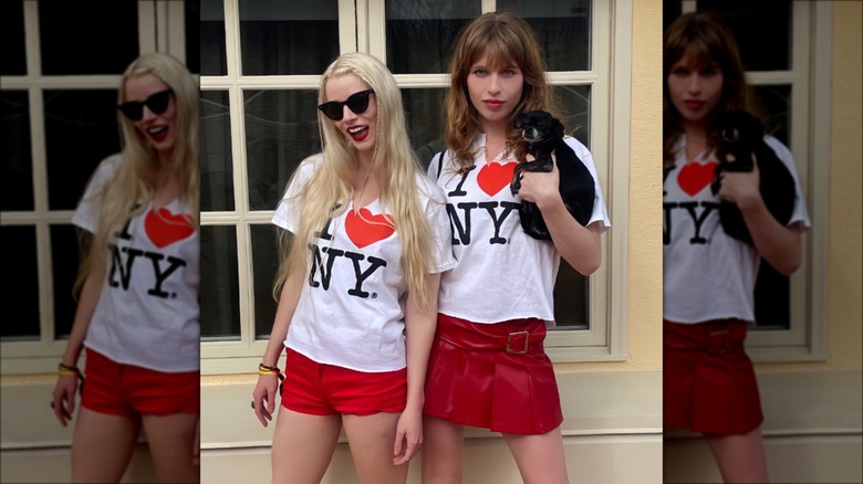 Ivy Getty and Anya Taylor-Joy dressed up