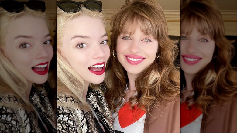 Anya Taylor-Joy and Ivy Getty selfie