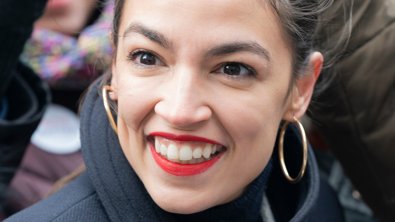 Alexandria Ocasio-Cortez smiling