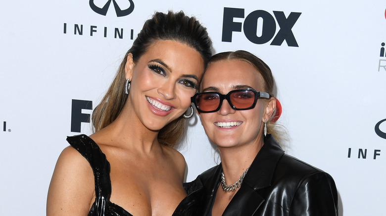Chrishell Stause and G Flip smiling
