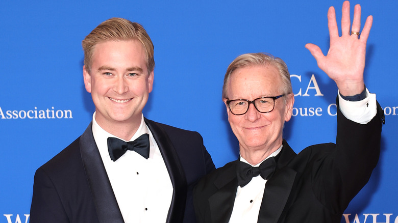 Peter and Steve Doocy posing together.