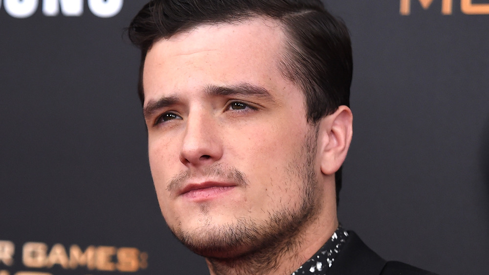 Josh Hutcherson looking up