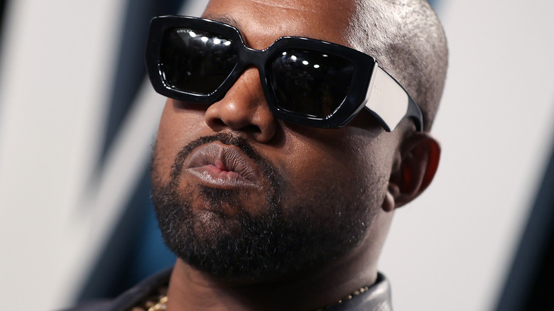 Kanye west wearing shades