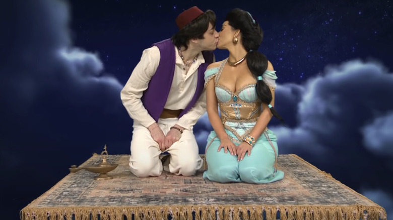 Pete Davidson and Kim Kardashian on SNL