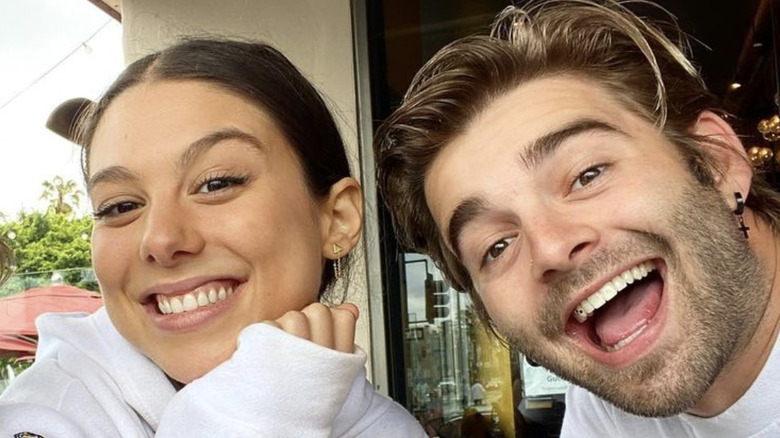 Kira Kosarin smiling Jack Griffo laughing selfie