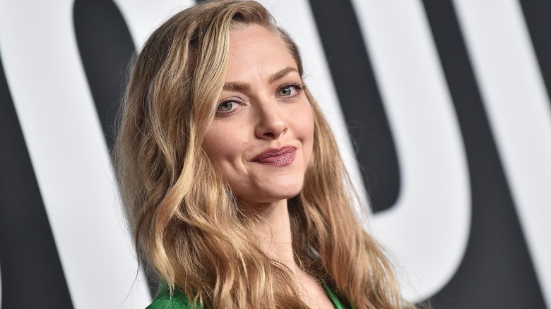 Amanda Seyfried green suit