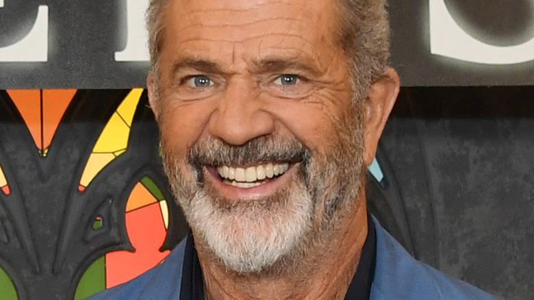 Mel Gibson grey beard smiling